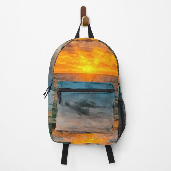 Item preview, sunrise & sunset in sea oil painting designed and sold by AA-designstore.