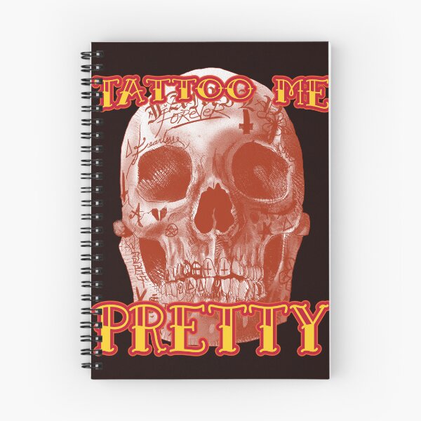 Item preview, tattoo me pretty skull face tattoo t-shirt designed and sold by tattookaz.