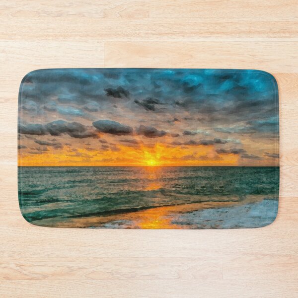 Item preview, sunrise & sunset in sea oil painting designed and sold by AA-designstore.