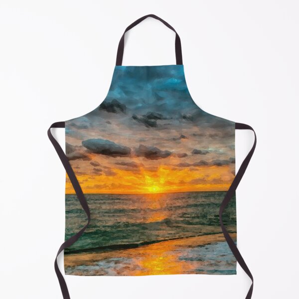 Item preview, sunrise & sunset in sea oil painting designed and sold by AA-designstore.