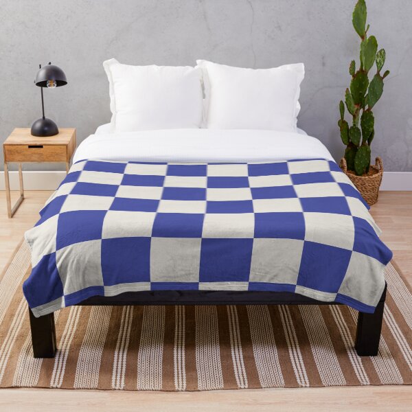 Item preview, Blue and Cream Checkerboard Pattern designed and sold by TRNCreative.