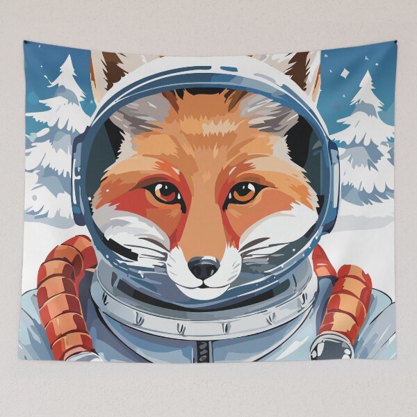 Item preview, Winter Inspired Space Cadet Fox designed and sold by CosioInc.