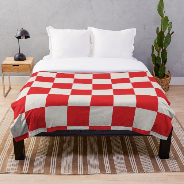 Item preview, Red and Cream Checkerboard Pattern designed and sold by TRNCreative.