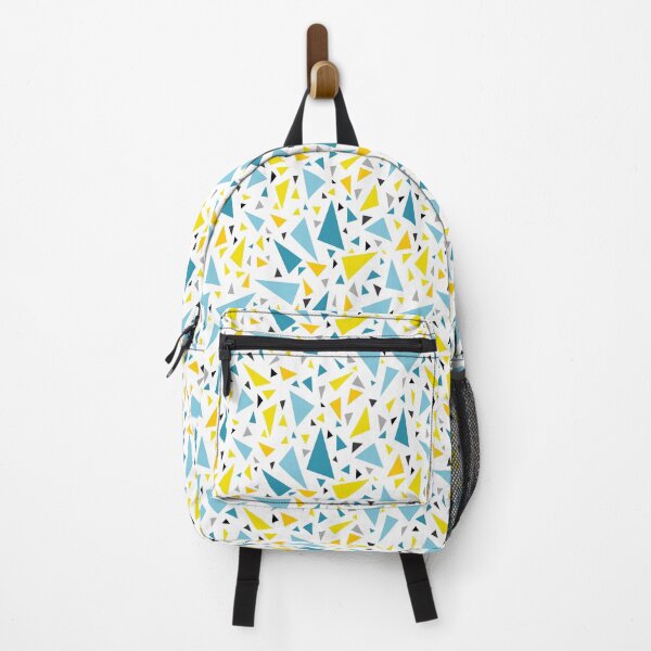 Item preview, Click to favorite design  Yellow and blue triangles on a white background abstract pattern  designed and sold by fuzzyfox.