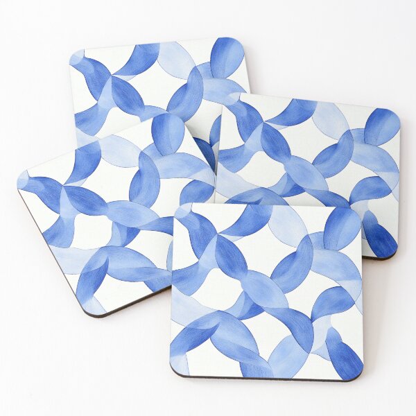 Item preview, Blue Petals - Watercolor Geometry designed and sold by MindKunst.