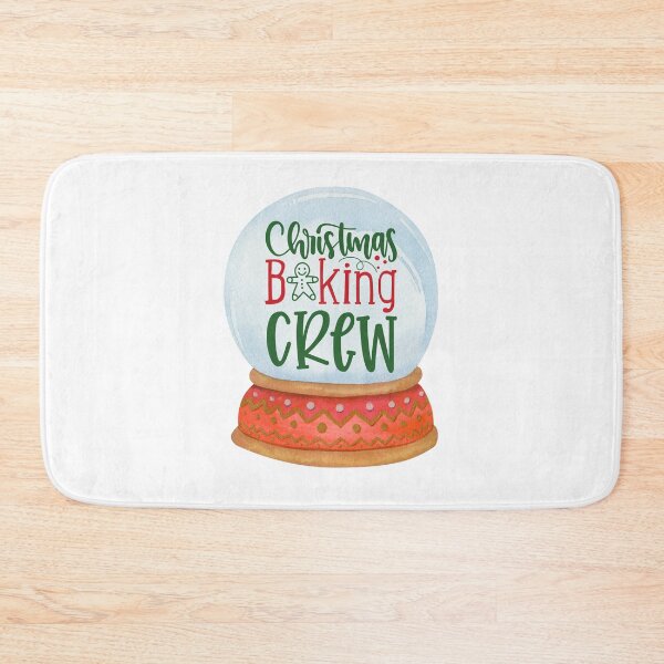 Item preview, cute "Christmas baking crew" snow globe designed and sold by LeStudioSHB.