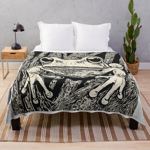Item preview, Woodcut Frog Print designed and sold by HardysHouse.