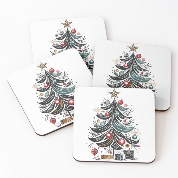Item preview, Whimsical Festive Fir designed and sold by OLLIEDIGITALS.