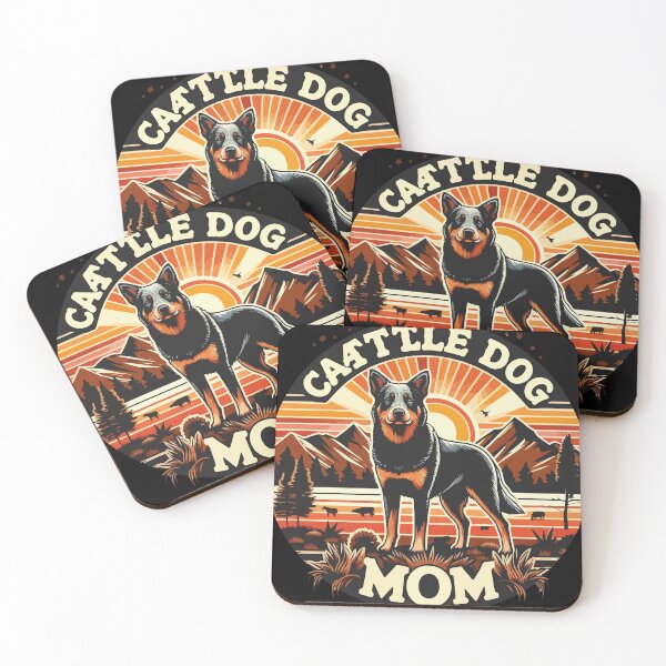 Item preview, Retro Cattle Dog Mom - Heeler in the Wild Design designed and sold by rayaARTs.