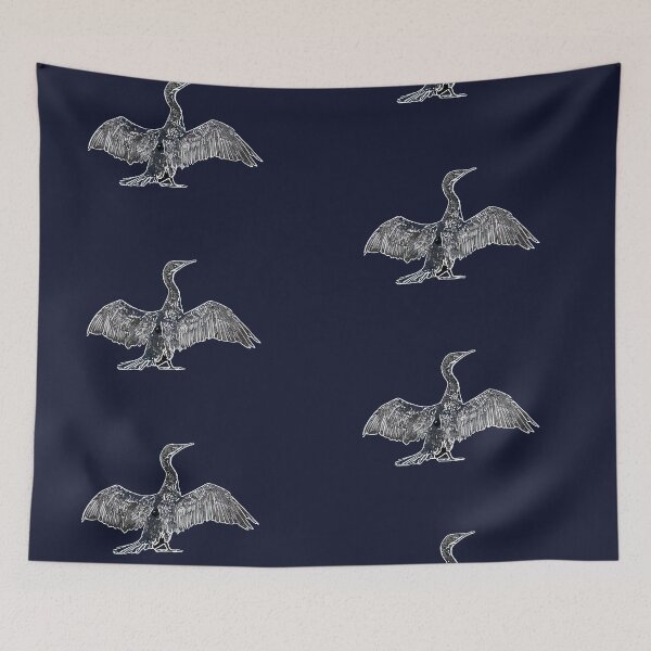 Item preview, Little Black Cormorant White Alternate Design  designed and sold by designsasstultd.