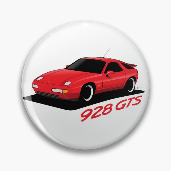 Item preview, Porsche 928 GTS Illustration Guards Red designed and sold by blackdogshop.
