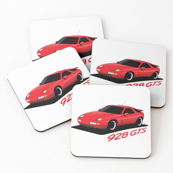 Item preview, Porsche 928 GTS Illustration Guards Red designed and sold by blackdogshop.
