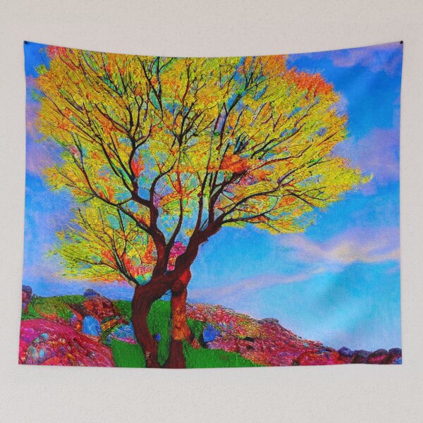 Item preview, Cherry tree amidst rocks 5 designed and sold by George Hutton Hunter.