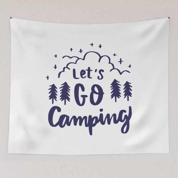 Item preview, Women Camping Let's Go Camping Unisex T-shirt designed and sold by MPDesignStudio.