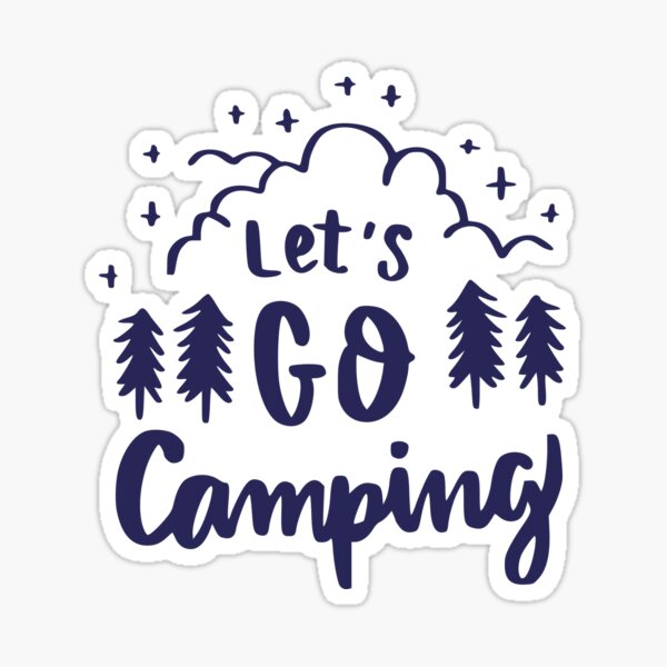 Item preview, Women Camping Let's Go Camping Unisex T-shirt designed and sold by MPDesignStudio.