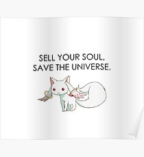 Madoka Magica - Kyubey Poster