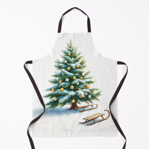 Item preview, Winter Christmas House and Tree Illustration designed and sold by hjian8219.