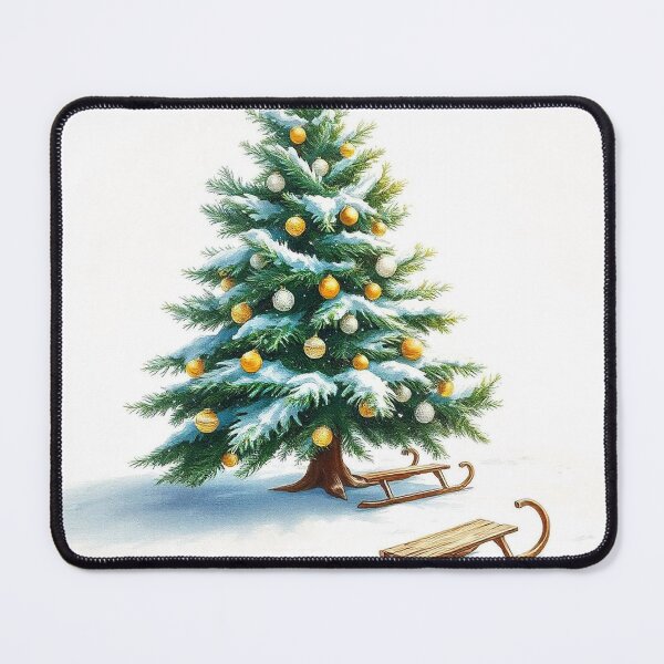 Item preview, Winter Christmas House and Tree Illustration designed and sold by hjian8219.