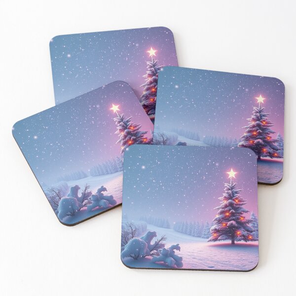 Item preview, Winter Christmas House and Tree Illustration designed and sold by hjian8219.