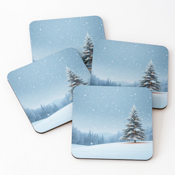 Item preview, Winter Christmas House and Tree Illustration designed and sold by hjian8219.