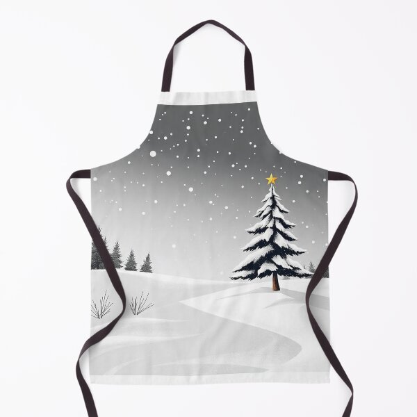 Item preview, Winter Christmas House and Tree Illustration designed and sold by hjian8219.