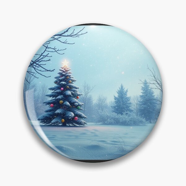 Item preview, Winter Christmas House and Tree Illustration designed and sold by hjian8219.