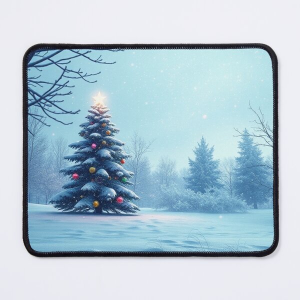 Item preview, Winter Christmas House and Tree Illustration designed and sold by hjian8219.