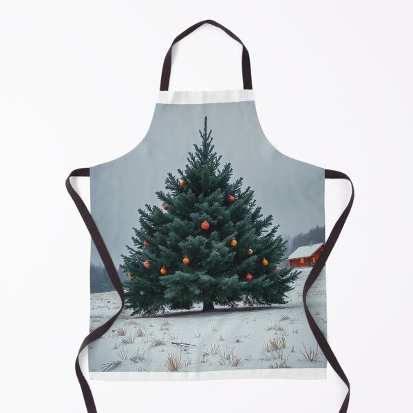 Item preview, Winter Christmas House and Tree Illustration designed and sold by hjian8219.
