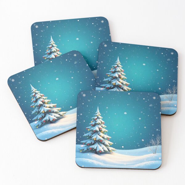 Item preview, Winter Christmas House and Tree Illustration designed and sold by hjian8219.