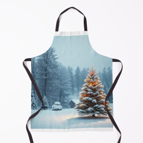 Item preview, Winter Christmas House and Tree Illustration designed and sold by hjian8219.