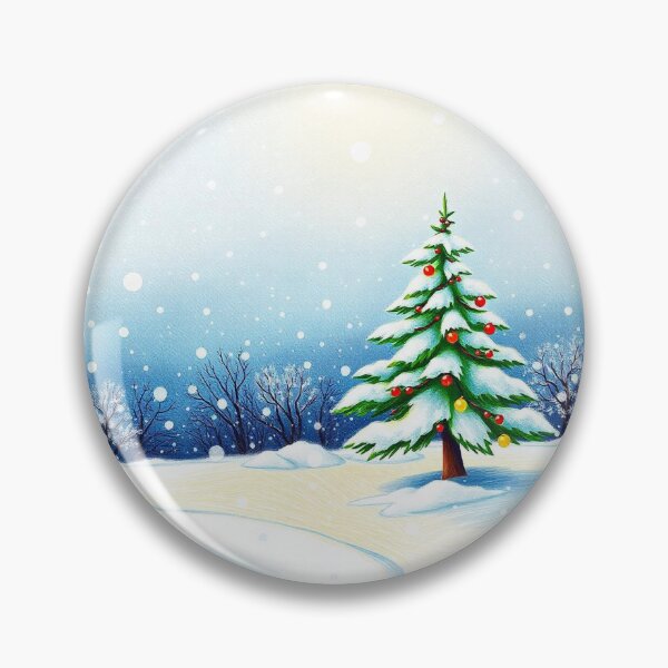 Item preview, Winter Christmas House and Tree Illustration designed and sold by hjian8219.