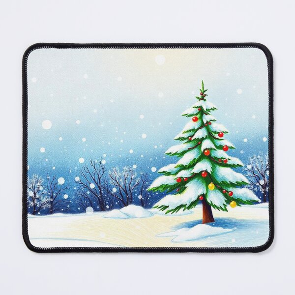 Item preview, Winter Christmas House and Tree Illustration designed and sold by hjian8219.