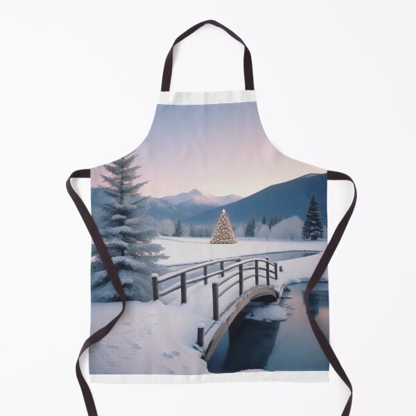 Item preview, Winter Christmas House and Tree Illustration designed and sold by hjian8219.