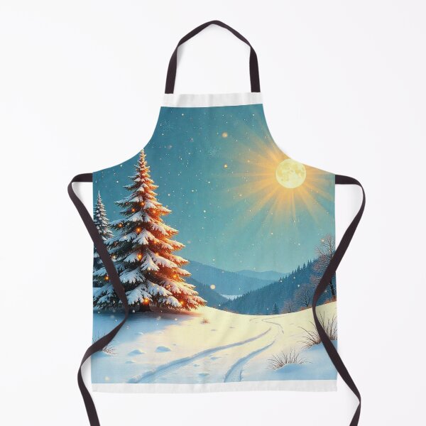Item preview, Winter Christmas House and Tree Illustration designed and sold by hjian8219.