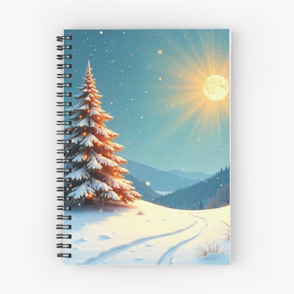 Item preview, Winter Christmas House and Tree Illustration designed and sold by hjian8219.