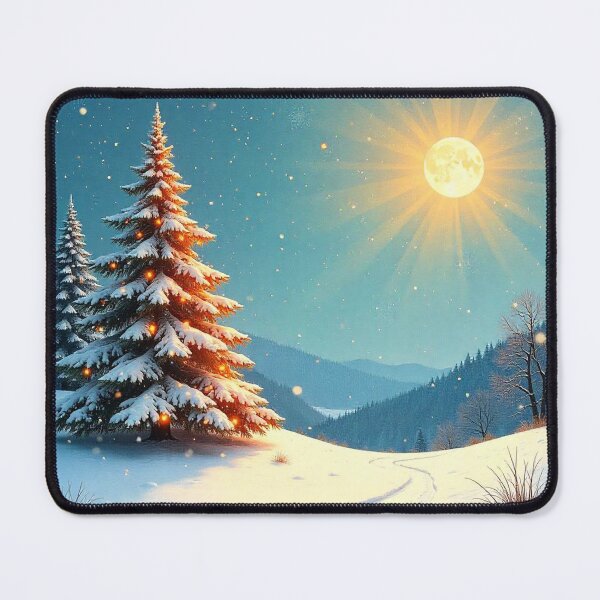 Item preview, Winter Christmas House and Tree Illustration designed and sold by hjian8219.