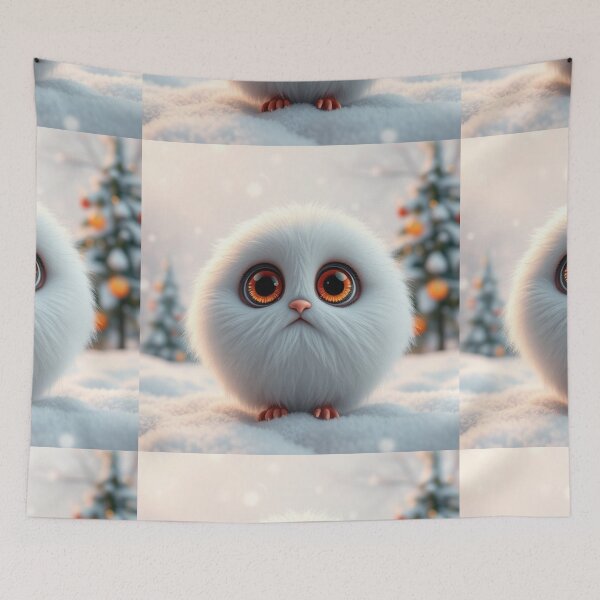 Item preview, Winter Christmas House and Tree Illustration designed and sold by hjian8219.