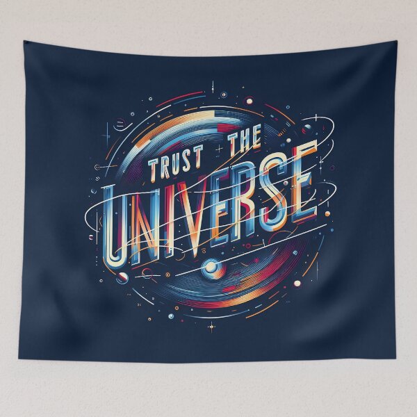 Item preview, Trust the Universe, typography designed and sold by maxmaj.