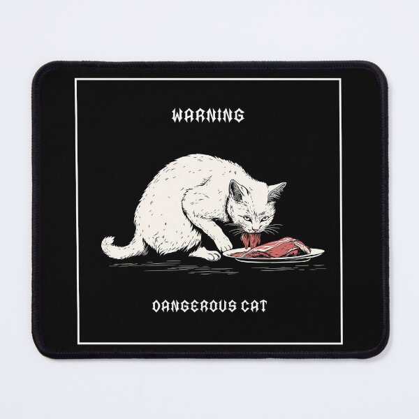 Item preview, Warning, Dangerous Cat designed and sold by JacobSpace.