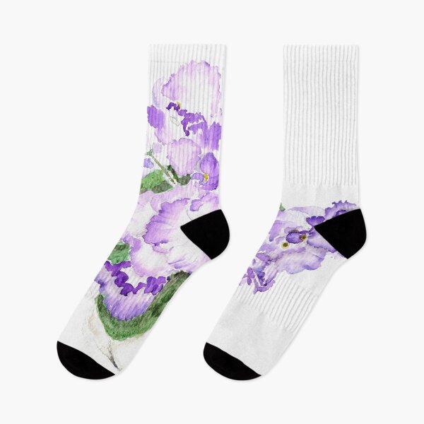 Item preview, Copy of hand painted purple African violet watercolour  designed and sold by ColorandColor.