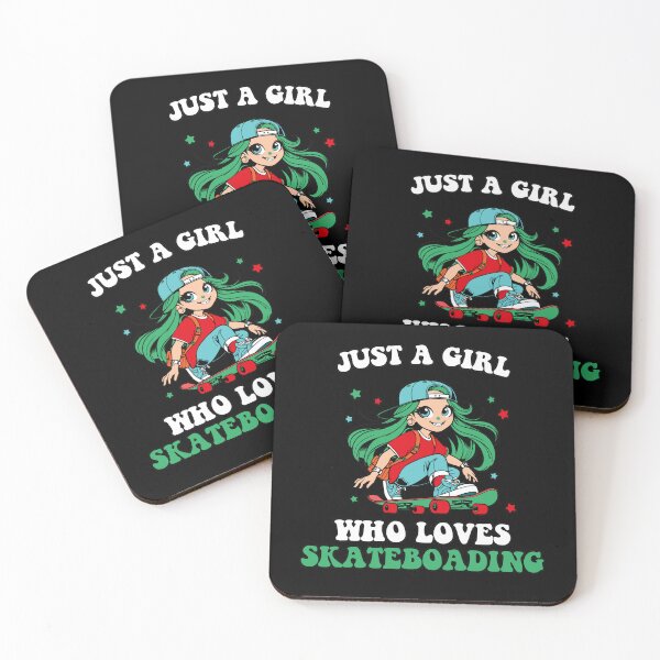 Item preview, JUST A GIRL WHO LOVES SKATEBOARDING  designed and sold by BRROOLY.