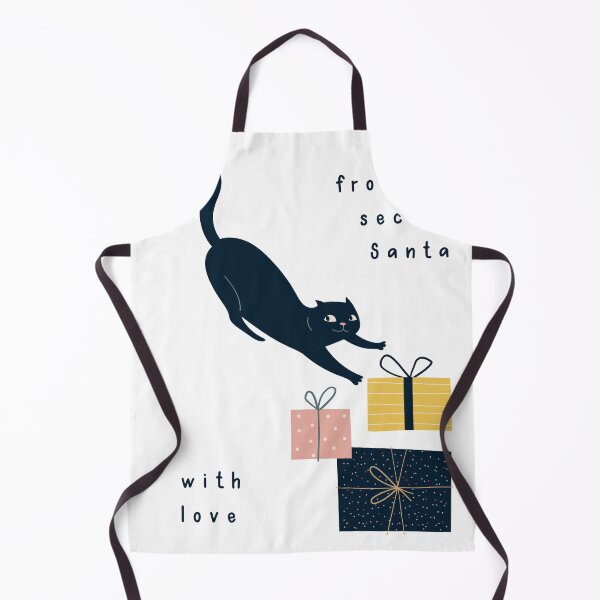 Item preview, Women Christmas Cute Black Cat with Gift Boxes from Santa T-Shirt designed and sold by MPDesignStudio.