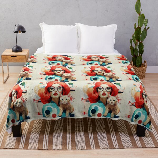 Item preview, Beautiful girl with a cat. designed and sold by Natalia-Vlad.