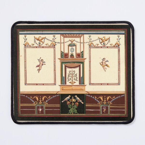 Item preview, POMPEII FRESCO:  PUTTI, BIRDS & DOLPHINS, 1840ca designed and sold by HausHatfield.