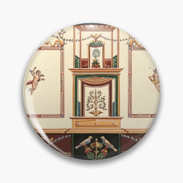 Item preview, POMPEII FRESCO:  PUTTI, BIRDS & DOLPHINS, 1840ca designed and sold by HausHatfield.