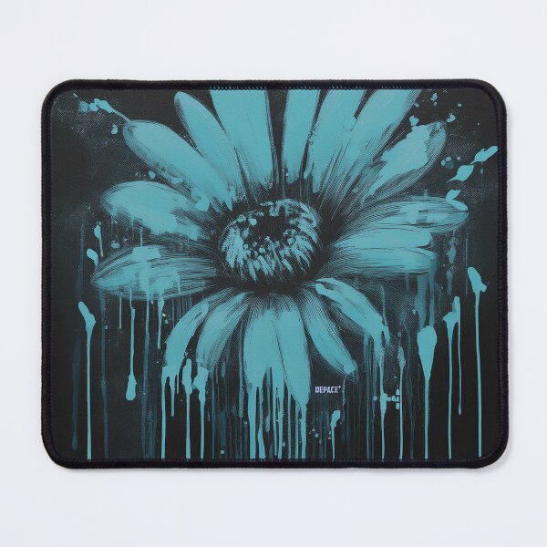 Item preview, print of dripping Alice Blue Daisy on Dark Grunge - dePace' designed and sold by mrpropcake.