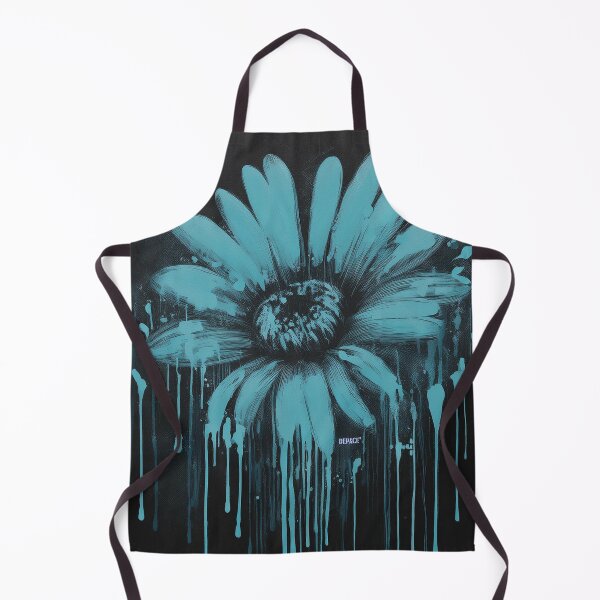 Item preview, print of dripping Alice Blue Daisy on Dark Grunge - dePace' designed and sold by mrpropcake.