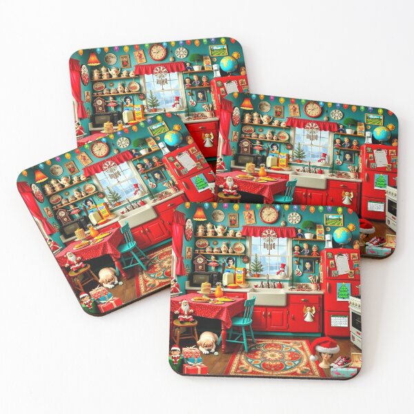 Item preview, FUN FUNKY RETRO KITSCH VINTAGE KITCHEN DECORATIONS CHRISTMAS ART #2 designed and sold by Arts4U.