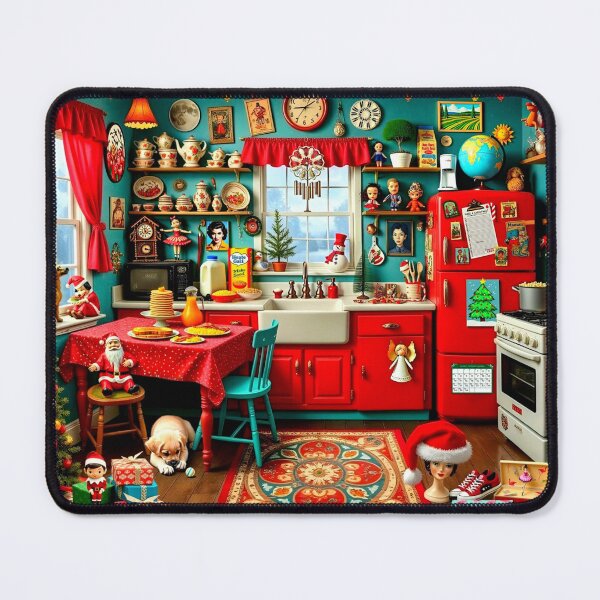 Item preview, FUN FUNKY RETRO KITSCH VINTAGE KITCHEN DECORATIONS CHRISTMAS ART #2 designed and sold by Arts4U.