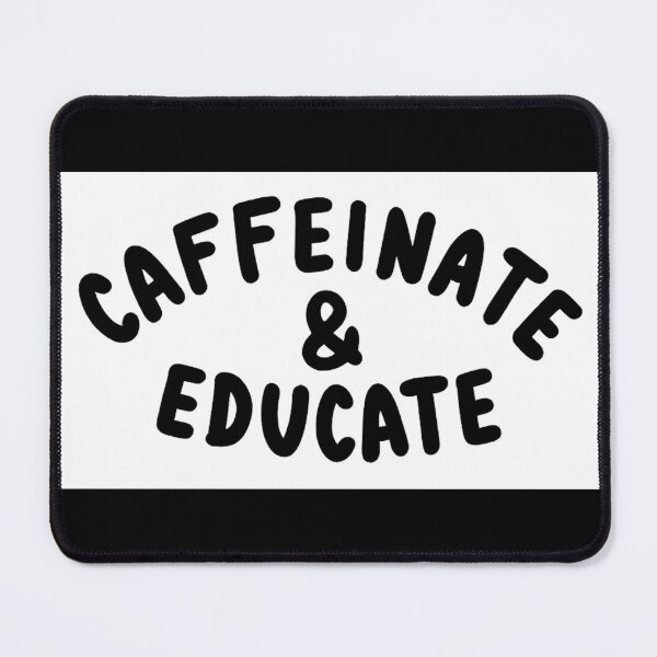 Item preview, Caffinate & Educate - Vintage Pop Art Meme designed and sold by Earth Nature Creations.